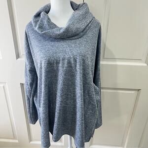 MTS grey/silver funnel neck pullover
